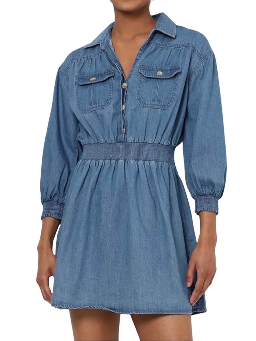 American Eagle Outfitters Denim Chambray Dress Blue Mini Size XXL